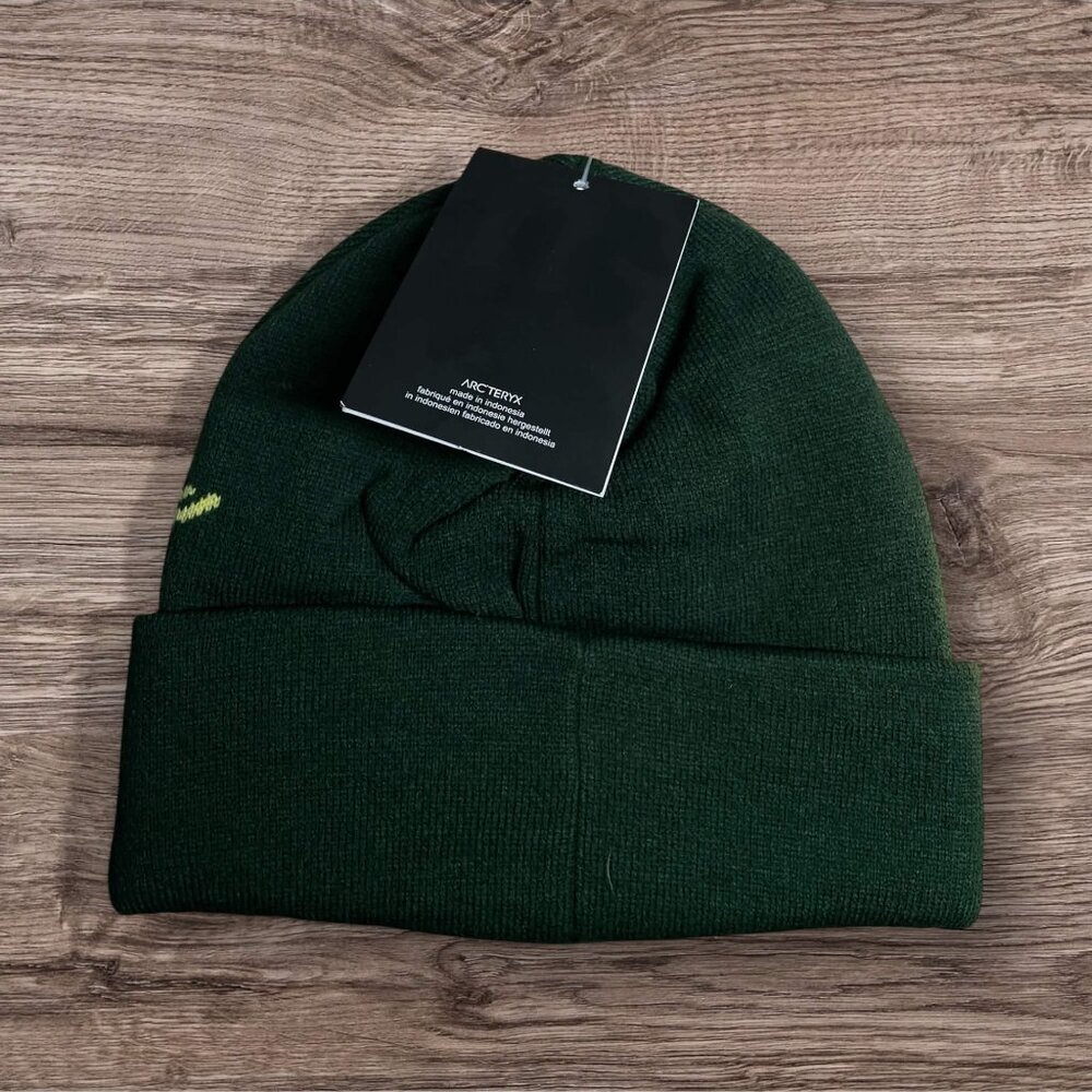 Arc'teryx Fernie Toque Beanie Green/Yellow - Picture 2 of 3